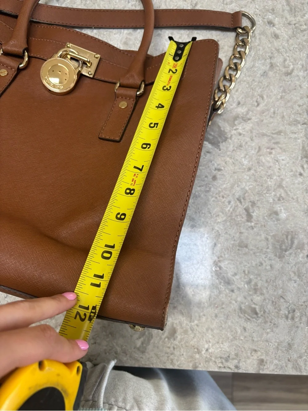 Michael Kors structured leather